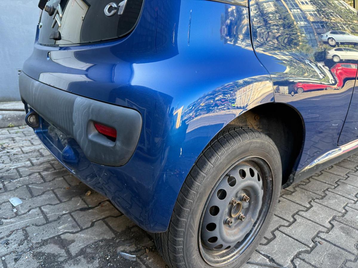 Citroen C1 original Stoßstange Stoßfänger hinten KNR Bleu Damas BJ08
